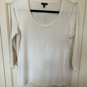 Talbots Women's Ivory Long Sleeve Top